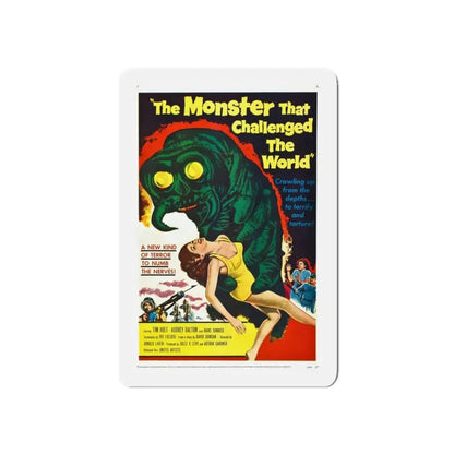 THE MONSTER THAT CHALLENGED THE WORLD 1957 Movie Poster - Refrigerator Magnet 3 Inch Die-Cut - The Sticker Space