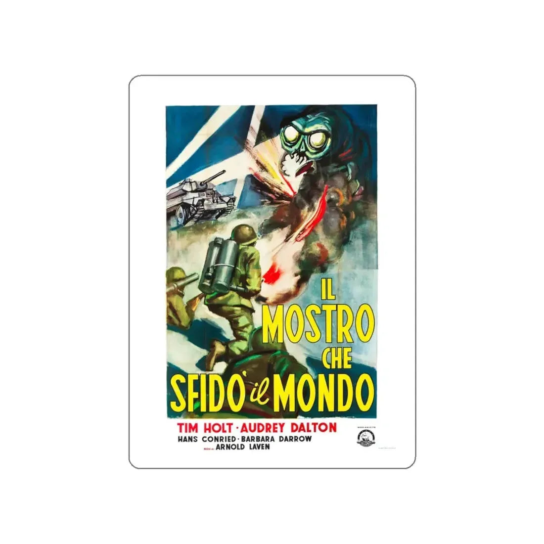 THE MONSTER THAT CHALLENGED THE WORLD (3) 1957 Movie Poster STICKER Vinyl Die-Cut Decal 5 Inch - The Sticker Space