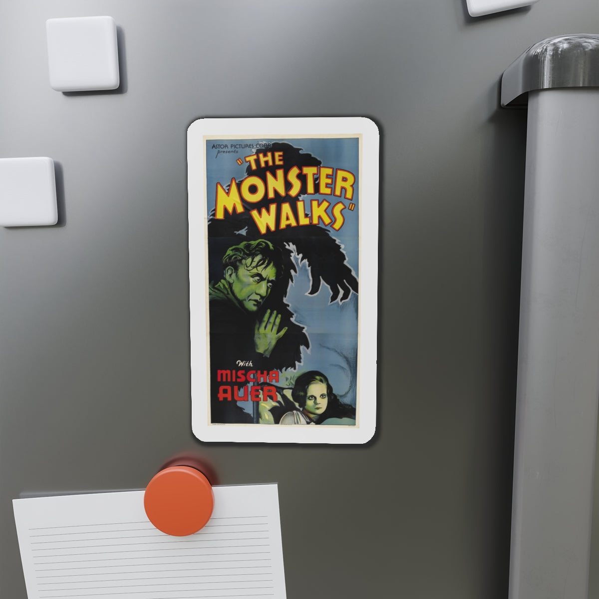 THE MONSTER WALKS 1932 Movie Poster - Refrigerator Magnet-The Sticker Space