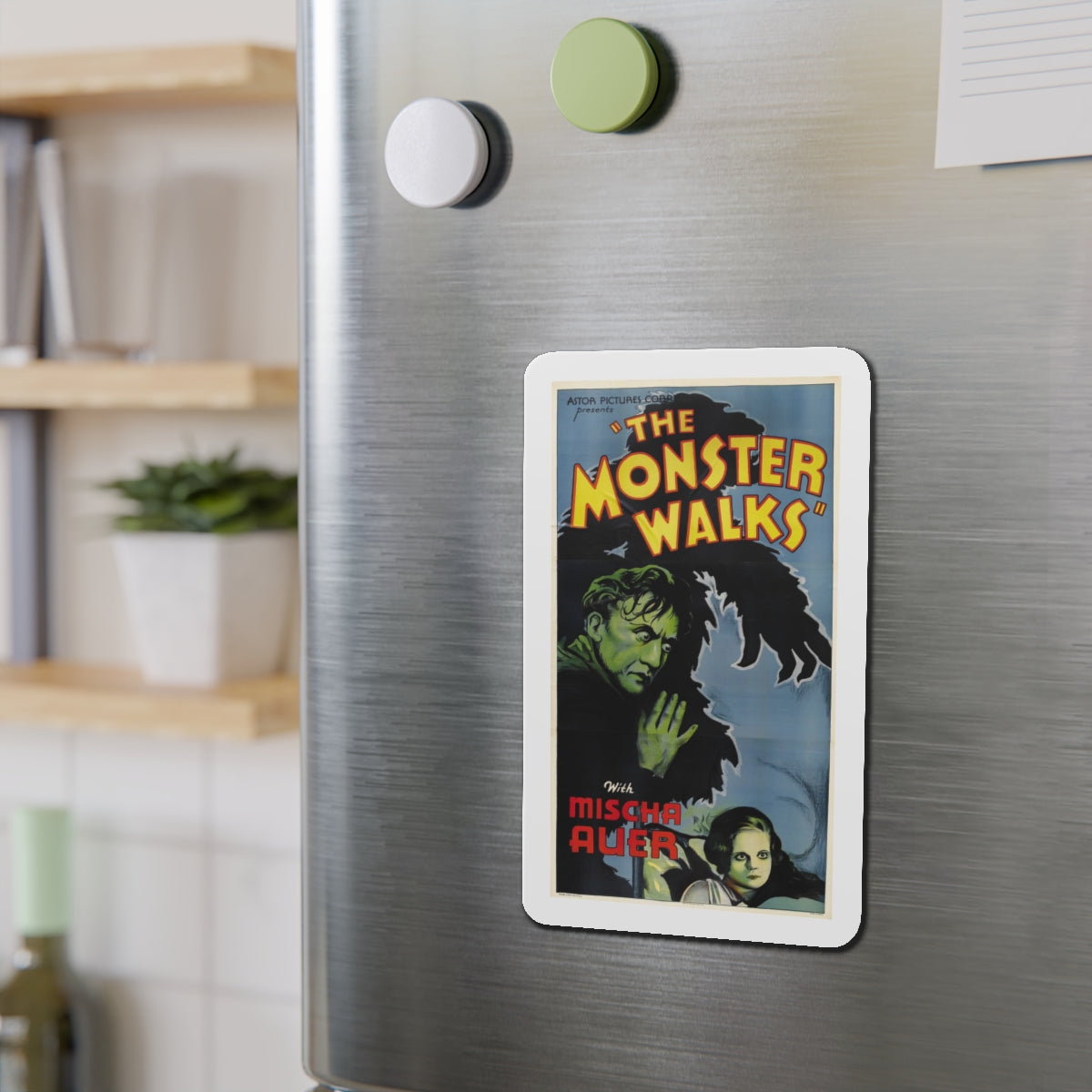 THE MONSTER WALKS 1932 Movie Poster - Refrigerator Magnet-The Sticker Space