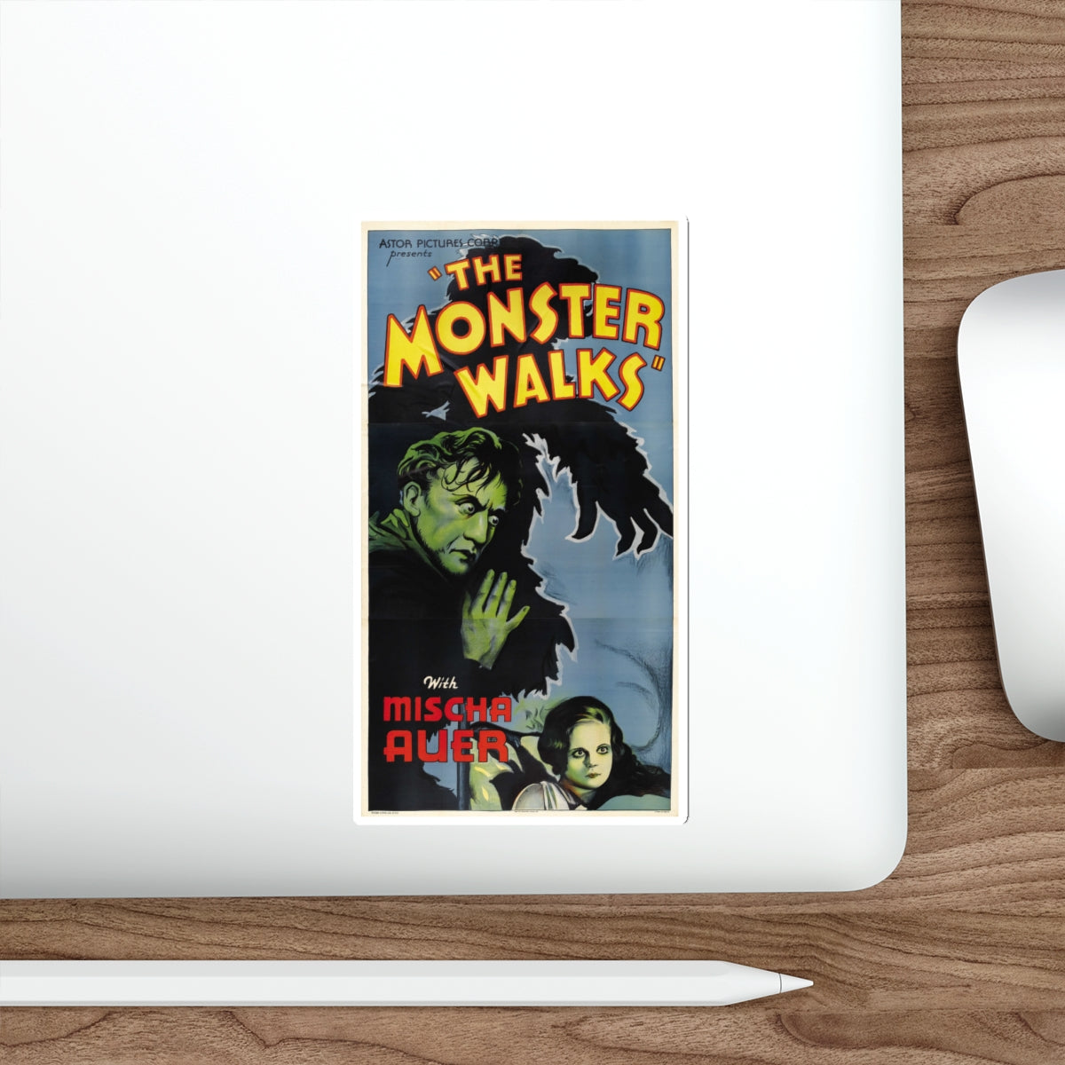 THE MONSTER WALKS 1932 Movie Poster STICKER Vinyl Die-Cut Decal-The Sticker Space