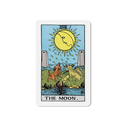 The Moon (Tarot Card) Refrigerator Magnet 2 Inch - The Sticker Space