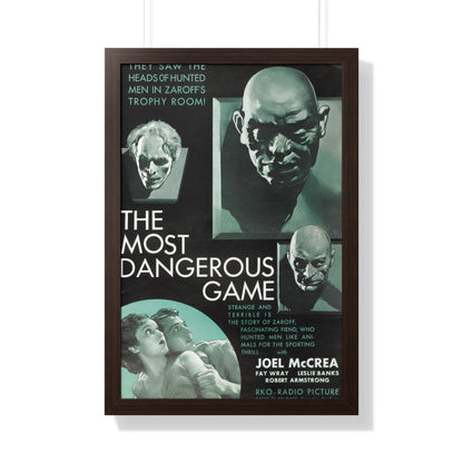 THE MOST DANGEROUS GAME 1932 - Framed Movie Poster-20" x 30"-The Sticker Space