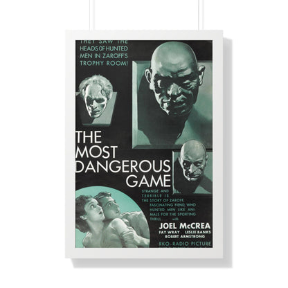 THE MOST DANGEROUS GAME 1932 - Framed Movie Poster-20" x 30"-The Sticker Space