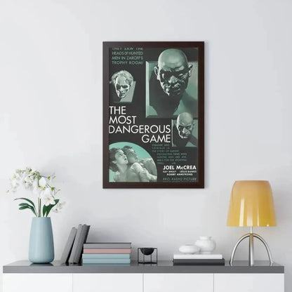 THE MOST DANGEROUS GAME 1932 - Framed Movie Poster - The Sticker Space