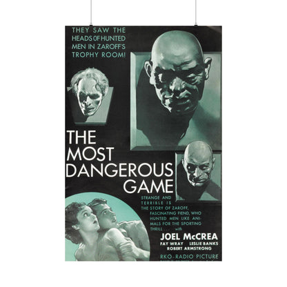 THE MOST DANGEROUS GAME 1932 - Paper Movie Poster-36" x 54"-The Sticker Space