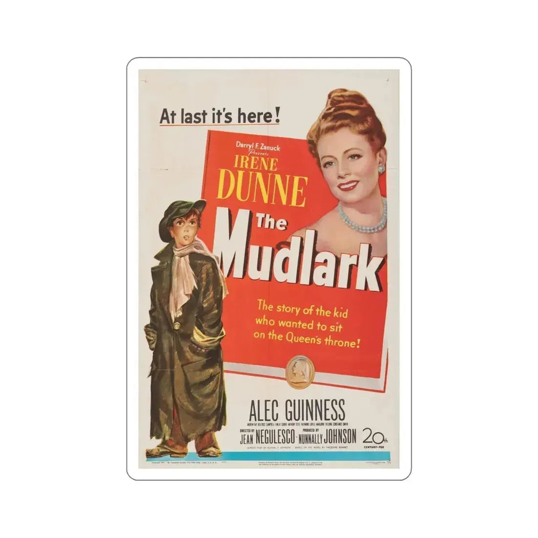 The Mudlark 1950 Movie Poster STICKER Vinyl Die-Cut Decal 4 Inch - The Sticker Space