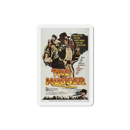The Mugger 1958 Movie Poster Refrigerator Magnet 3 Inch - The Sticker Space
