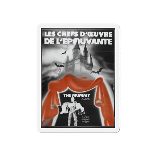 THE MUMMY 1932 Movie Poster - Refrigerator Magnet 6 Inch Die-Cut - The Sticker Space