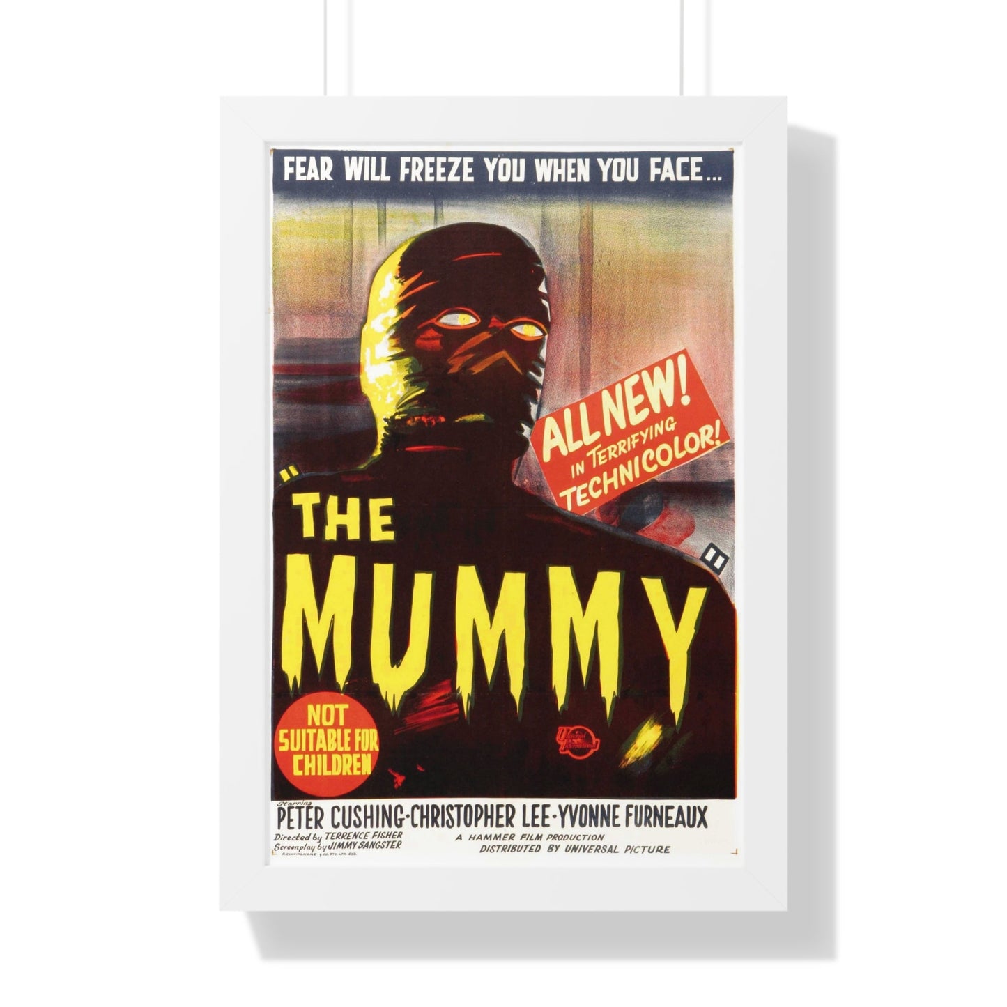 THE MUMMY (1959) 2 - Framed Movie Poster-16″ x 24″-The Sticker Space