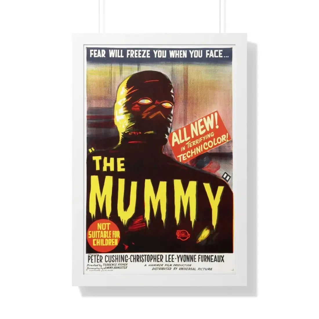 THE MUMMY (1959) 2 - Framed Movie Poster 20" x 30" White - The Sticker Space