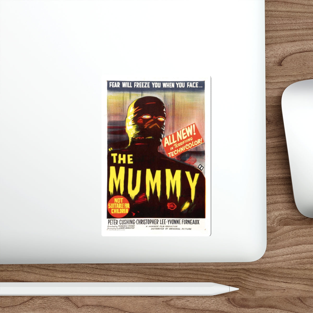 THE MUMMY (1959) 2 Movie Poster STICKER Vinyl Die-Cut Decal-The Sticker Space