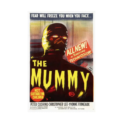 THE MUMMY (1959) 2 - Paper Movie Poster - The Sticker Space