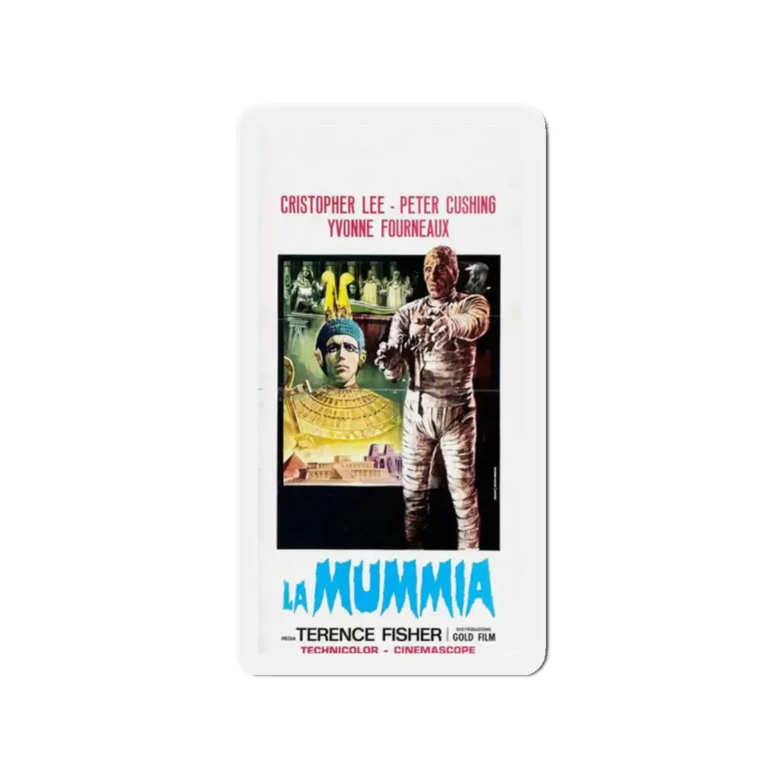 THE MUMMY (1959) 3 Movie Poster - Refrigerator Magnet 2 Inch Die-Cut - The Sticker Space