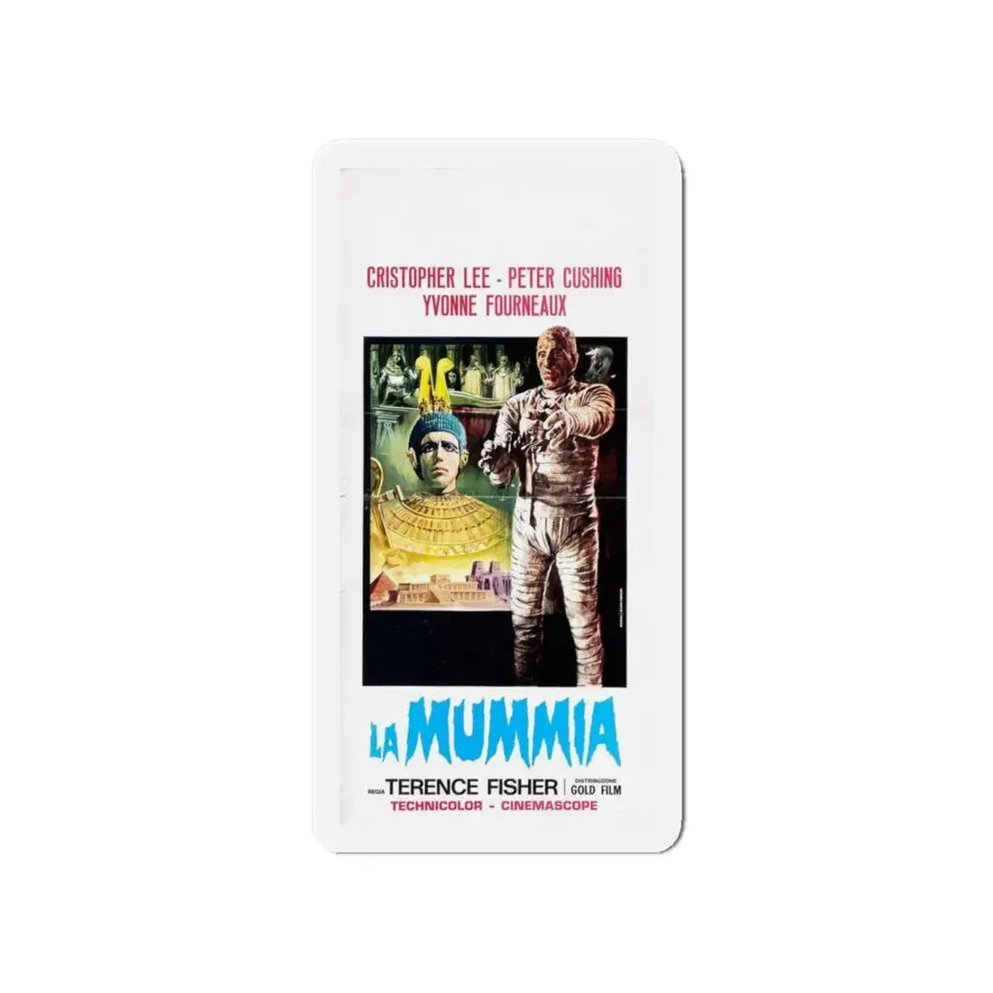 THE MUMMY (1959) 3 Movie Poster - Refrigerator Magnet 4 Inch Die-Cut - The Sticker Space