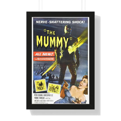 THE MUMMY (1959) - Framed Movie Poster 16″ x 24″ Black - The Sticker Space
