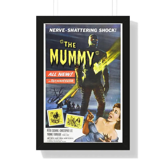 THE MUMMY (1959) - Framed Movie Poster 16″ x 24″ Black - The Sticker Space