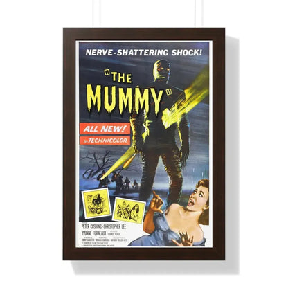 THE MUMMY (1959) - Framed Movie Poster 16″ x 24″ Walnut - The Sticker Space