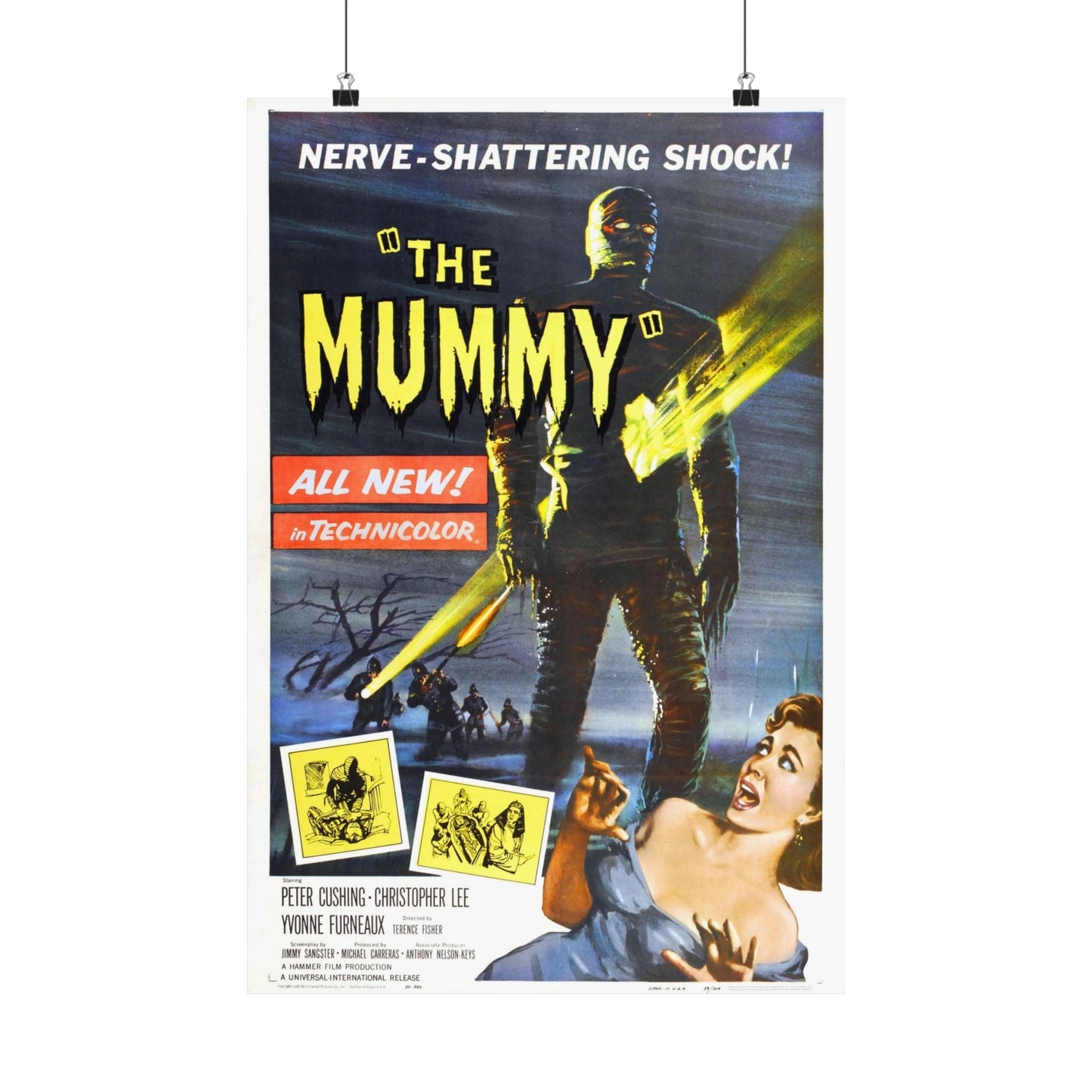 THE MUMMY (1959) - Paper Movie Poster-16″ x 24″-The Sticker Space