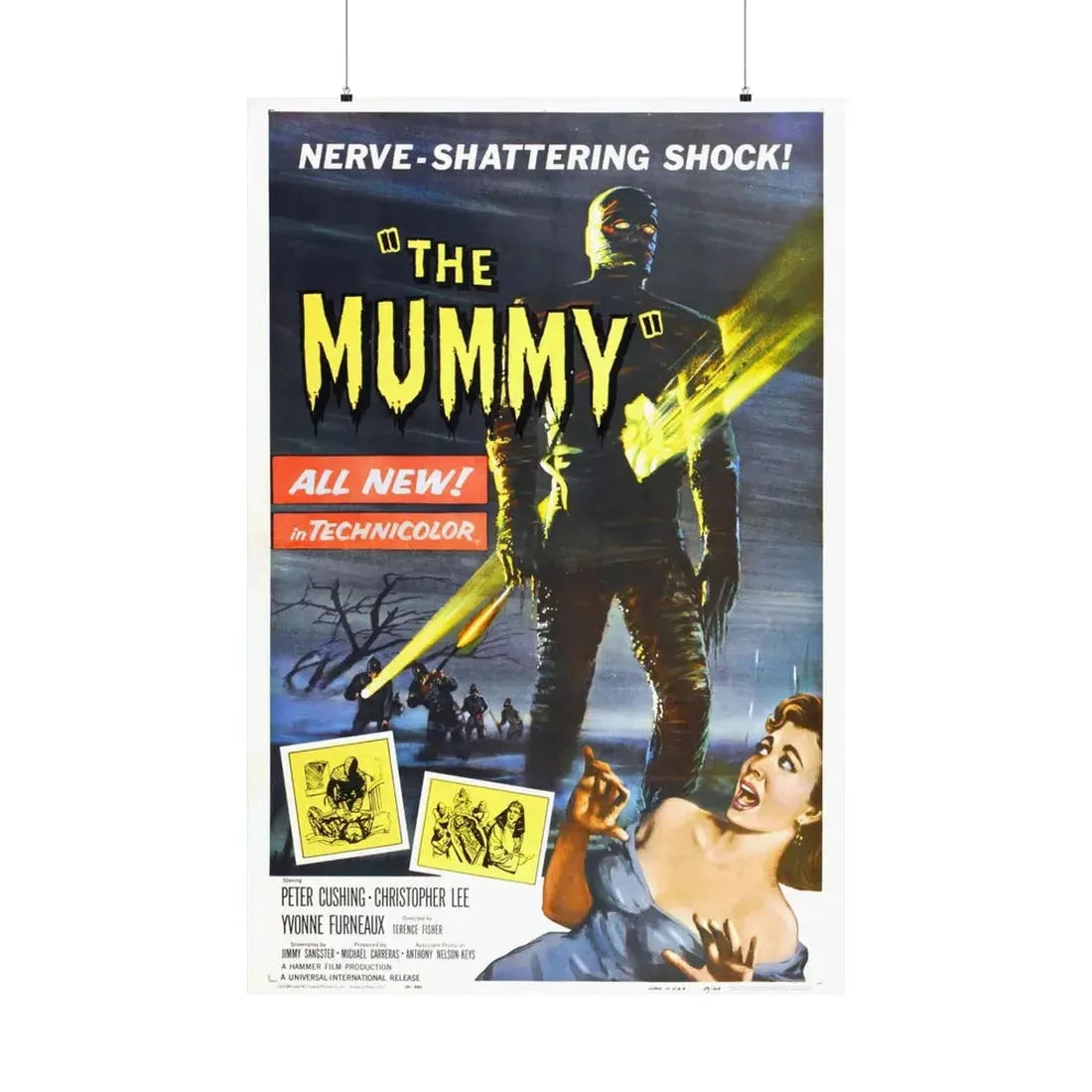 THE MUMMY (1959) - Paper Movie Poster 36" x 54" Matte - The Sticker Space