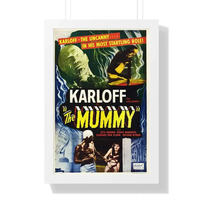 THE MUMMY (2) 1932 - Framed Movie Poster 16″ x 24″ White - The Sticker Space