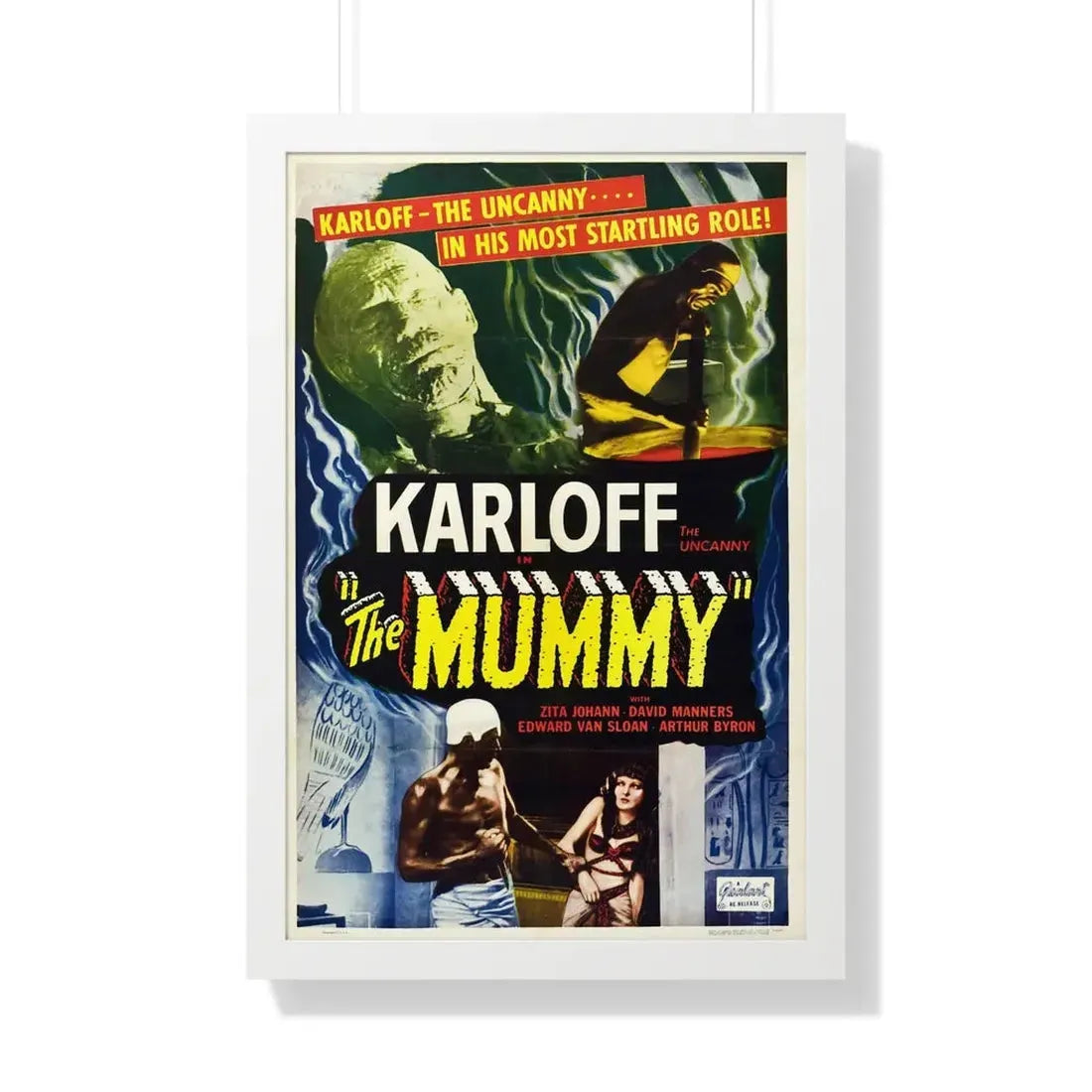THE MUMMY (2) 1932 - Framed Movie Poster 20" x 30" White - The Sticker Space