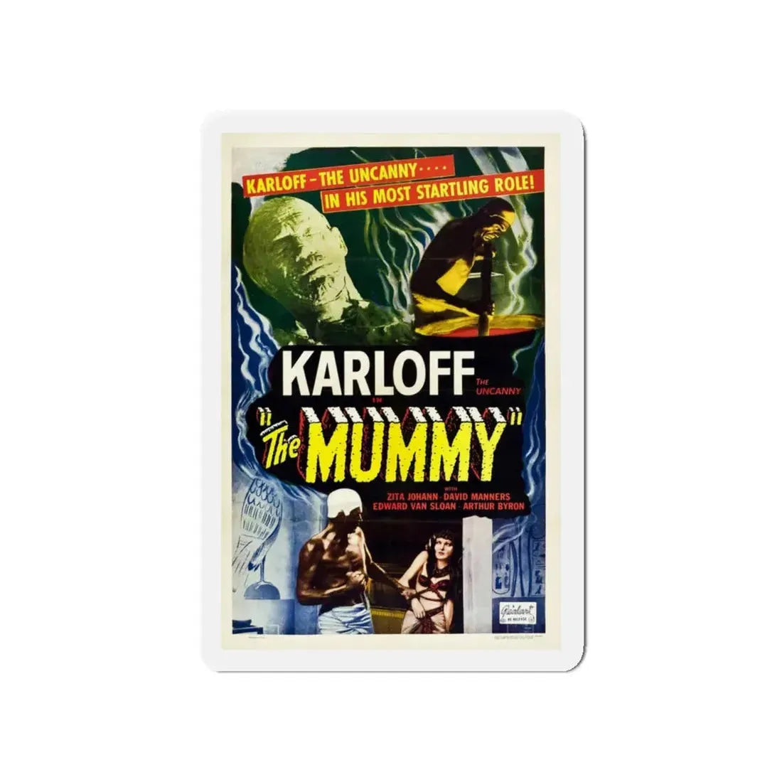 THE MUMMY (2) 1932 Movie Poster - Refrigerator Magnet 4 Inch Die-Cut - The Sticker Space