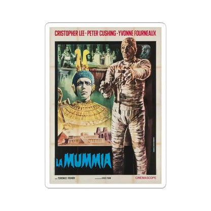THE MUMMY (ITALIAN) 1959 Movie Poster - STICKER Vinyl Kiss-Cut Decal 2 Inch White - The Sticker Space