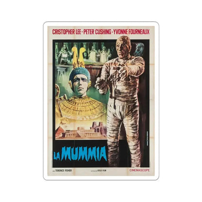 THE MUMMY (ITALIAN) 1959 Movie Poster - STICKER Vinyl Kiss-Cut Decal 6 Inch White - The Sticker Space