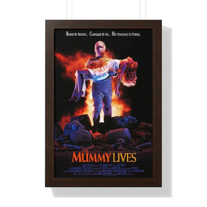 THE MUMMY LIVES 1993 - Framed Movie Poster 16″ x 24″ Walnut - The Sticker Space