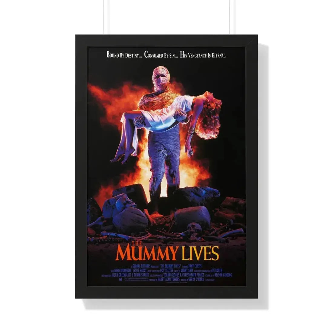 THE MUMMY LIVES 1993 - Framed Movie Poster 20" x 30" Black - The Sticker Space