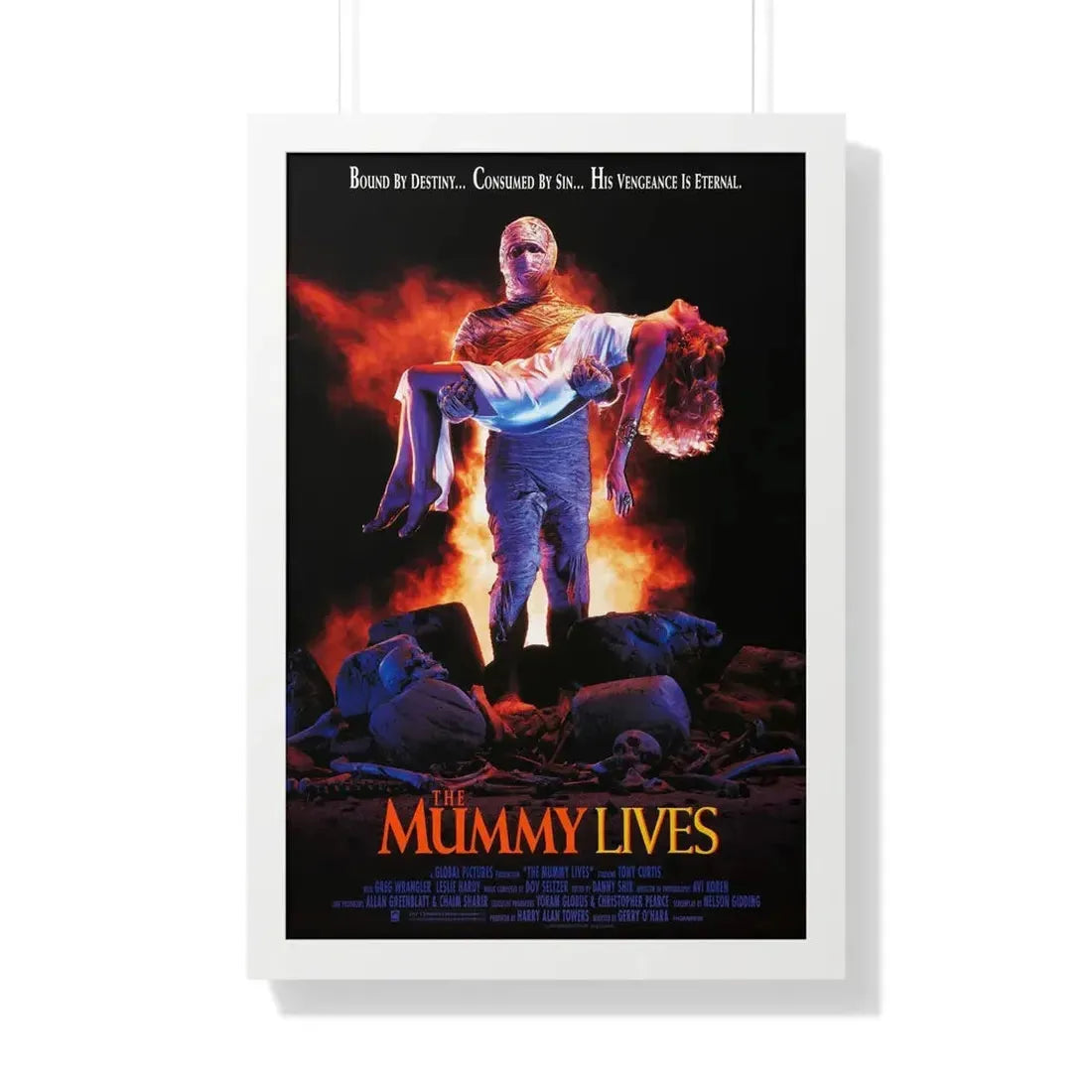 THE MUMMY LIVES 1993 - Framed Movie Poster 20" x 30" White - The Sticker Space