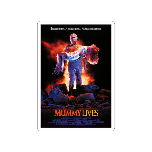 THE MUMMY LIVES 1993 Movie Poster STICKER Vinyl Die-Cut Decal-White-The Sticker Space