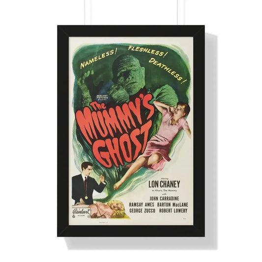 THE MUMMY'S GHOST 1944 - Framed Movie Poster 16″ x 24″ Black - The Sticker Space