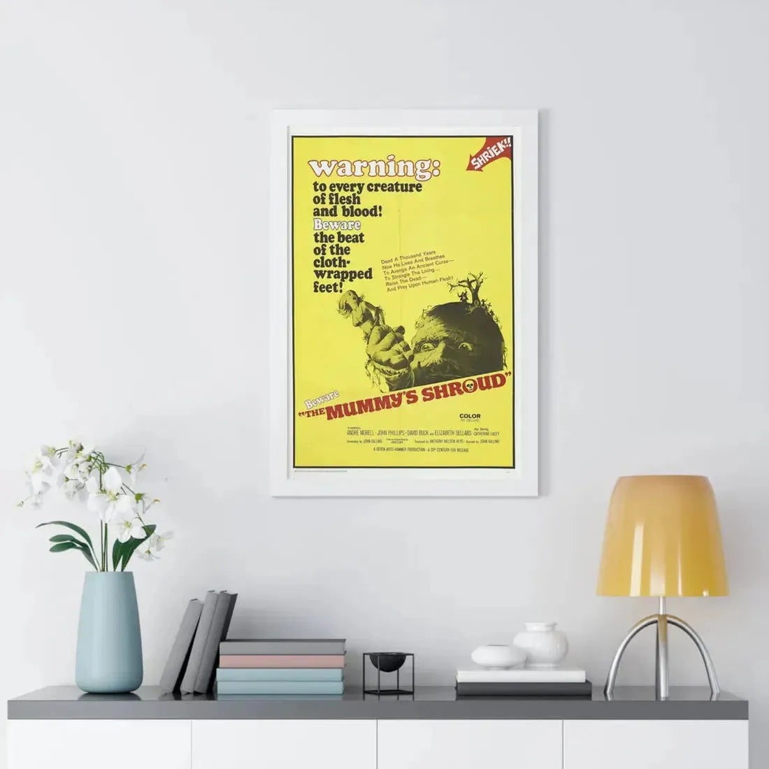 THE MUMMY'S SHROUD 1967 - Framed Movie Poster - The Sticker Space