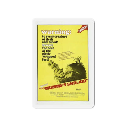 THE MUMMY'S SHROUD 1967 Movie Poster - Refrigerator Magnet 4 Inch Die-Cut - The Sticker Space