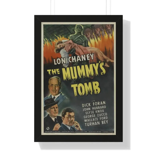 THE MUMMY'S TOMB 1942 - Framed Movie Poster 16″ x 24″ Black - The Sticker Space