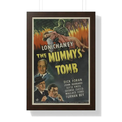 THE MUMMY'S TOMB 1942 - Framed Movie Poster 16″ x 24″ Walnut - The Sticker Space