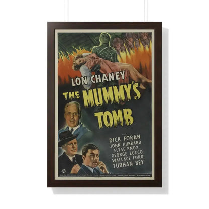 THE MUMMY'S TOMB 1942 - Framed Movie Poster 20" x 30" Walnut - The Sticker Space