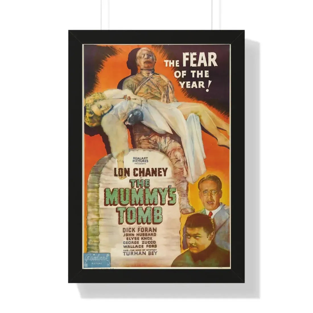 THE MUMMY'S TOMB (2) 1942 - Framed Movie Poster 16″ x 24″ Black - The Sticker Space