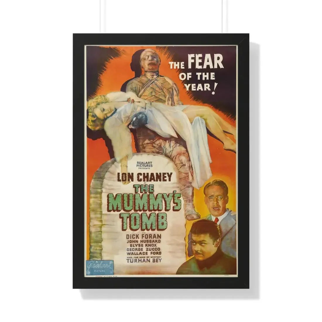 THE MUMMY'S TOMB (2) 1942 - Framed Movie Poster 20" x 30" Black - The Sticker Space