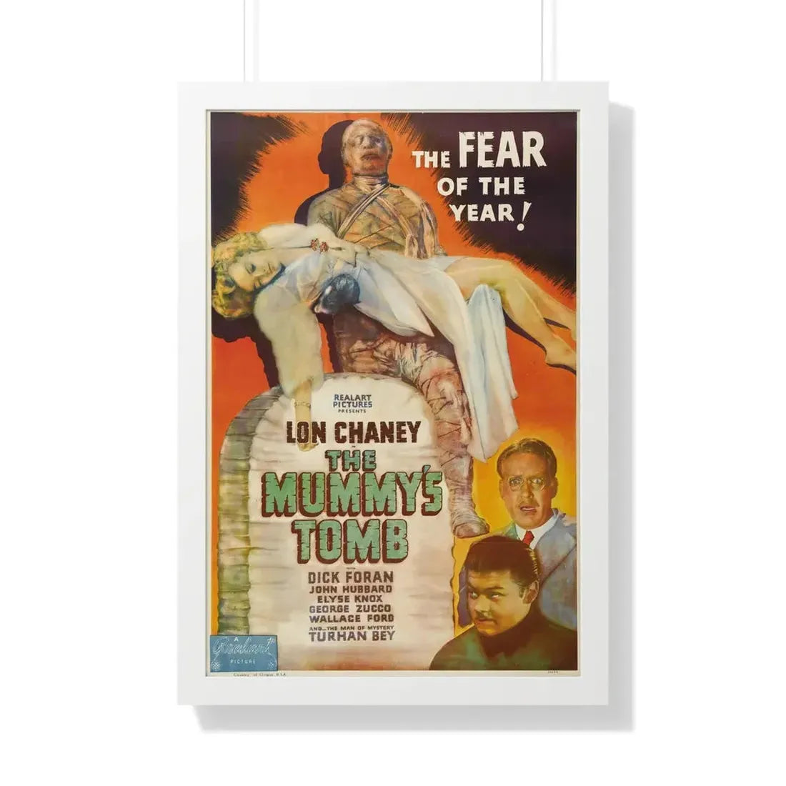 THE MUMMY'S TOMB (2) 1942 - Framed Movie Poster 20" x 30" White - The Sticker Space