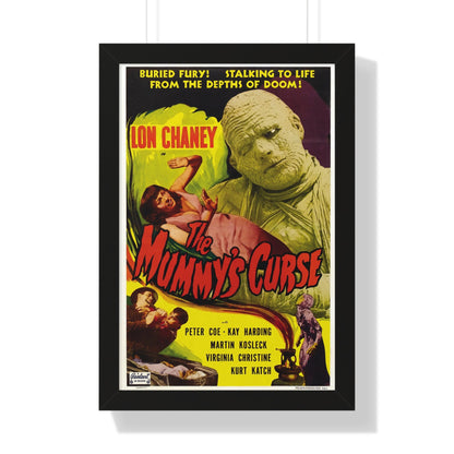 THE MUMMY'S CURSE 1944 - Framed Movie Poster-16″ x 24″-The Sticker Space