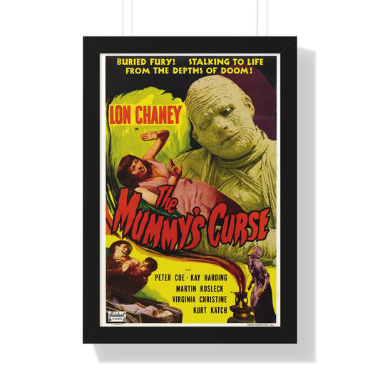 THE MUMMY'S CURSE 1944 - Framed Movie Poster-16″ x 24″-The Sticker Space