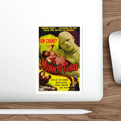 THE MUMMY'S CURSE 1944 Movie Poster STICKER Vinyl Die-Cut Decal-The Sticker Space