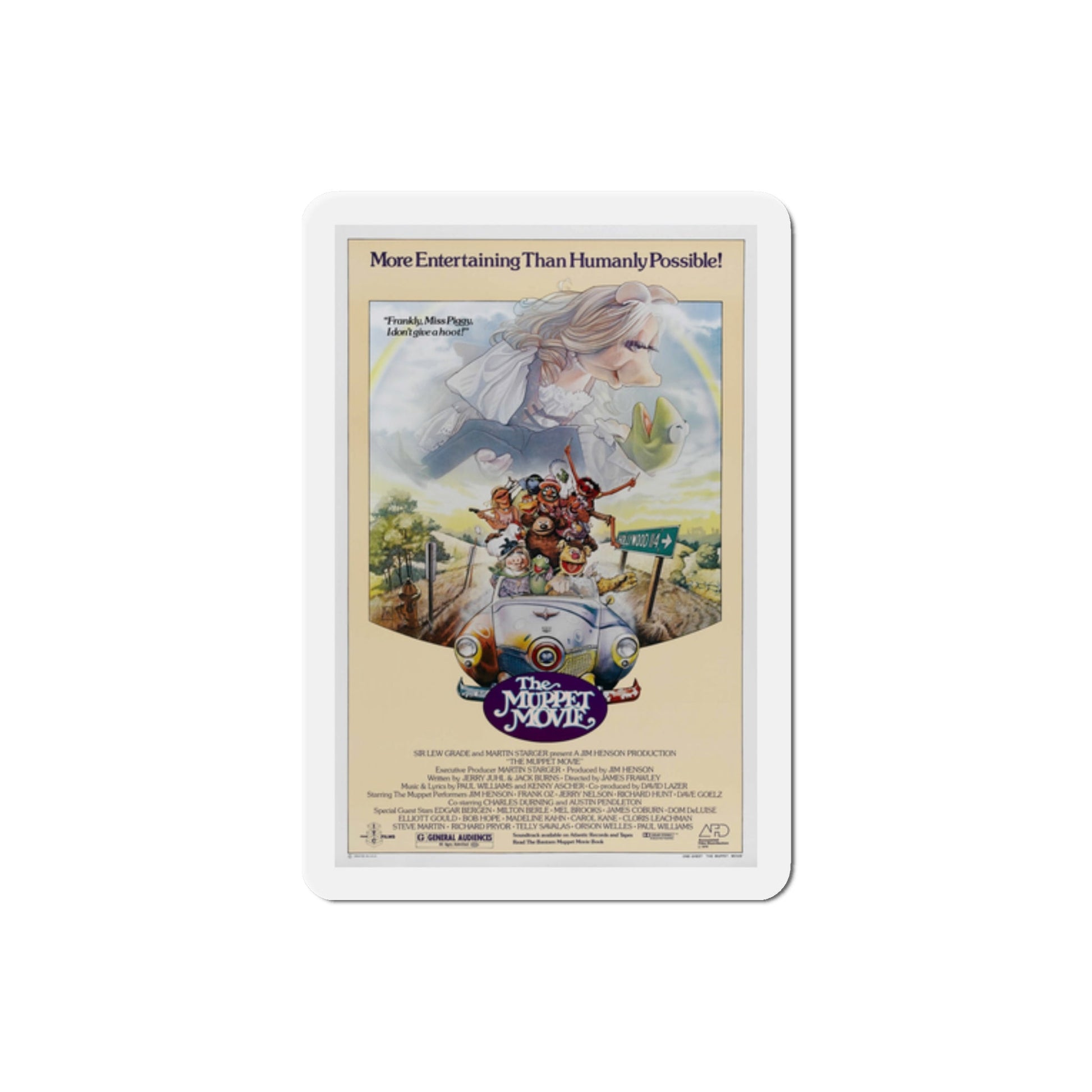 The Muppet Movie 1979 Movie Poster Die-Cut Magnet-2" x 2"-The Sticker Space