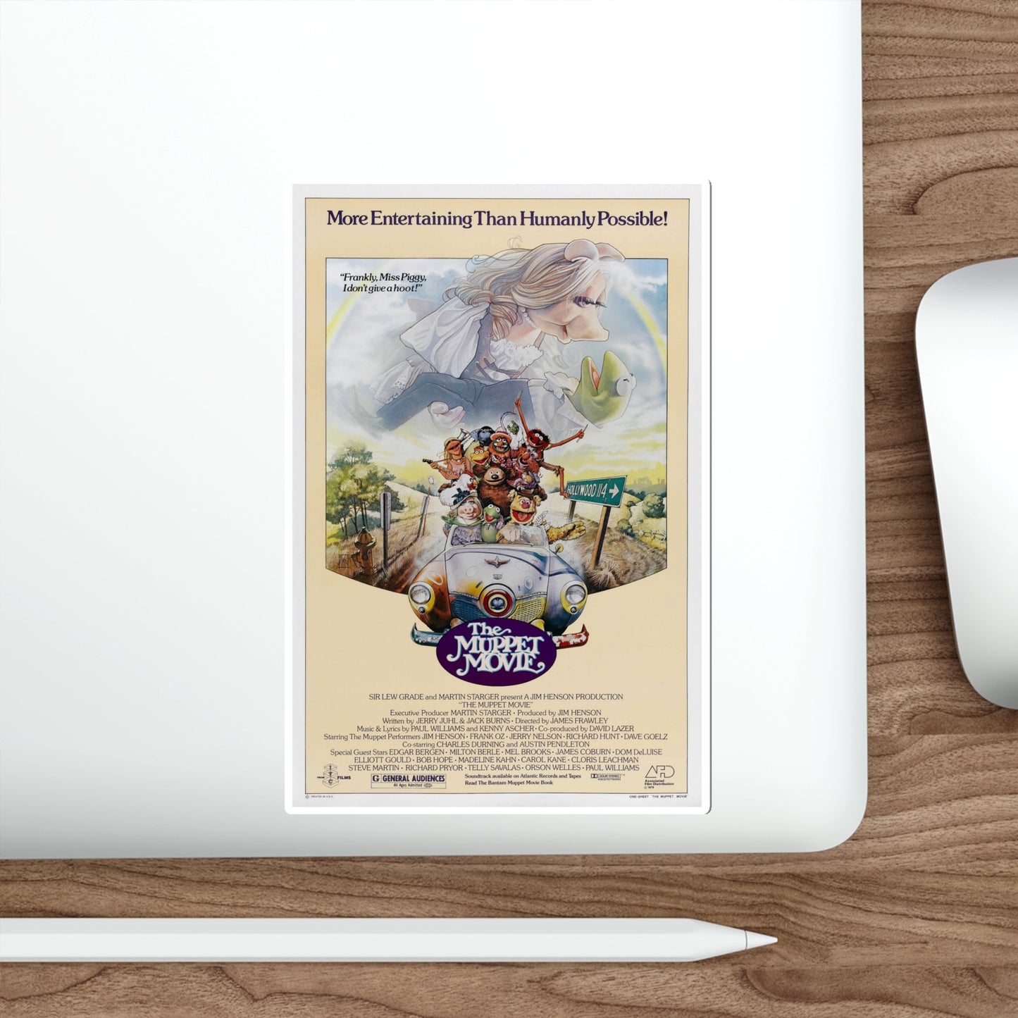 The Muppet Movie 1979 Movie Poster STICKER Vinyl Die-Cut Decal-The Sticker Space