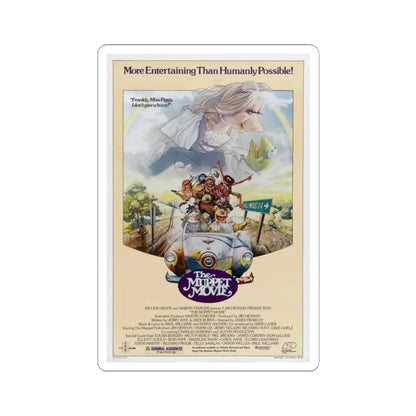 The Muppet Movie 1979 Movie Poster - STICKER Vinyl Kiss-Cut Decal 2 Inch White - The Sticker Space