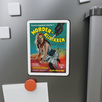 THE MURDER CLINIC (DANISH) 1966 Movie Poster - Refrigerator Magnet-The Sticker Space