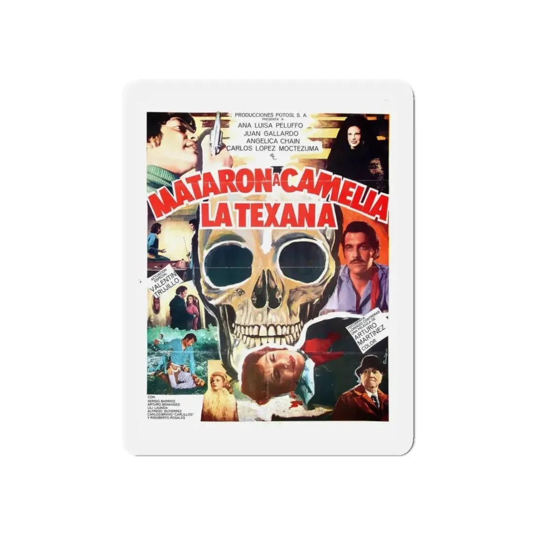 THE MURDER OF CAMELIA THE TEXANA 1978 Movie Poster - Refrigerator Magnet 3 Inch Die-Cut - The Sticker Space